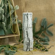 Kerzen Baumstumpf Christmas 3 Varianten 13-26cm