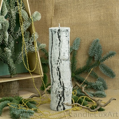 Kerzen Baumstumpf Christmas 3 Varianten 13-26cm