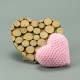 Herz in rosa 7cm  - Amigurumi Handmade