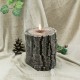 Kerzen Duftkerze Stumpen Baumstumpf 11,5x13cm