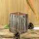 Kerzen Sandelholz Baumstumpf Beige 10x14cm