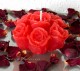 Rosenstrauß 10cm in 3 Farben rot weiß rosa