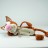 Die braun Katze 40cm Strickware Handmade