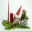 Weihnachtsmann Santa mit Sack 33cm - Muetze rot