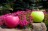 Gartenkerze Outdoorkerze Kugel Romantik 15cm pink