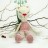 Katze Balerina creme rosa 35cm Strickware Handmade Amigurumi