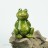 Set Keramik Schnecke Frosch Schildkröte glasiert