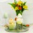 Ostern Kerzen 10x14cm Küken im Ei  weiß