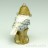 Vögel Weihnachtsfiguren 3er Set  gold weis silber 11cm
