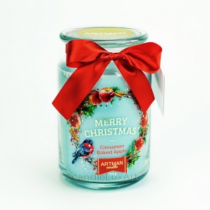 Duftkerzen im Glas Weihnachtsduft Zimt Apfel