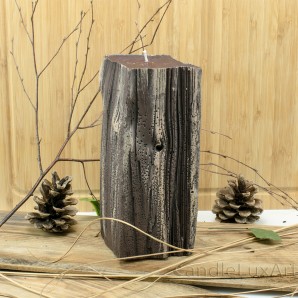 Kerzen Sandelholz Baumstumpf Braun 8,5x20cm