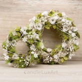 Kranz Äste Gräser Holzblüten natur-grün-creme 25-34cm