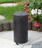 Outdoorkerze Gartenkerze Stumpenkerze 30x15cm schwarz