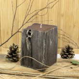 Kerzen Sandelholz Baumstumpf Braun 10x14cm